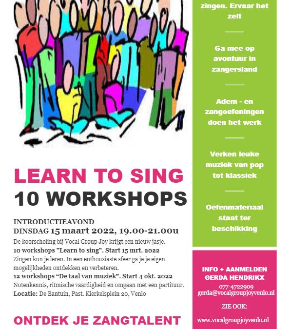 Workshop Learn to sing
