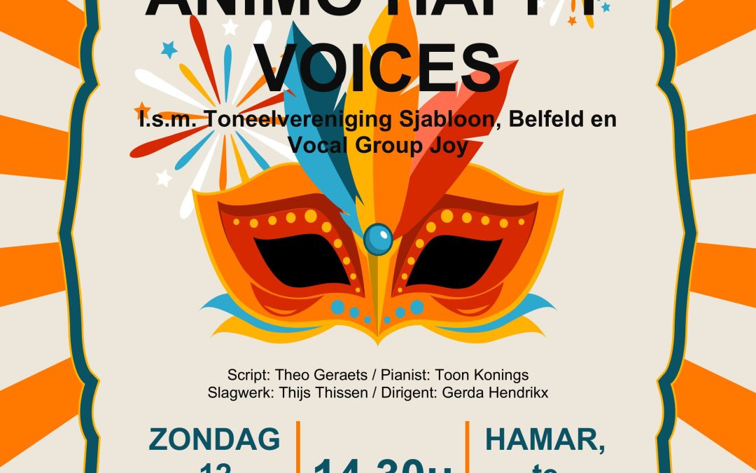 Theatervoorstelling 60 jaar Animo Happy Voices