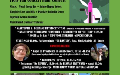 Muzikale fietstocht 3 mei 2026