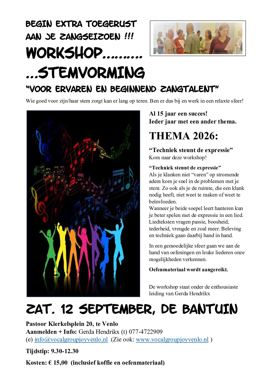 Workshop Stemvorming 12 september 2026
