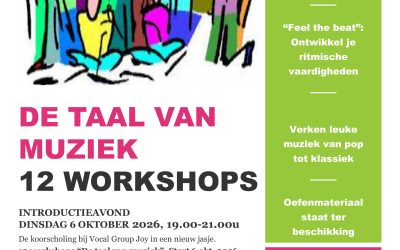 KOORSCHOLING – DE TAAL VAN MUZIEK